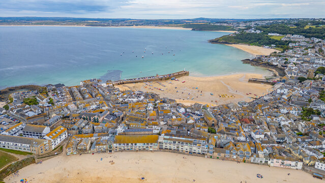 Panorama view of St.Ives in England