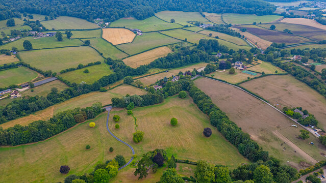 Rural countryside around Uley in England