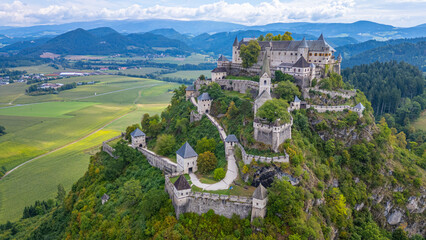 Panorama view of Hochosterwitz in Austria © dudlajzov
