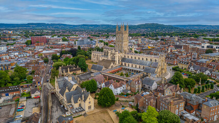 Fototapeta premium Panorama view of Gloucester cathedral in England