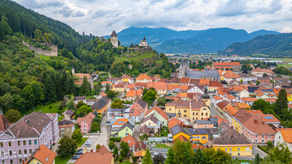 Petersberg castle above Friesach in Austria © dudlajzov