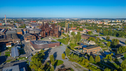 Obraz premium Dolni Vitkovice industrial area in Ostrava, Czech republic