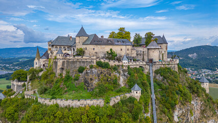 Panorama view of Hochosterwitz in Austria © dudlajzov