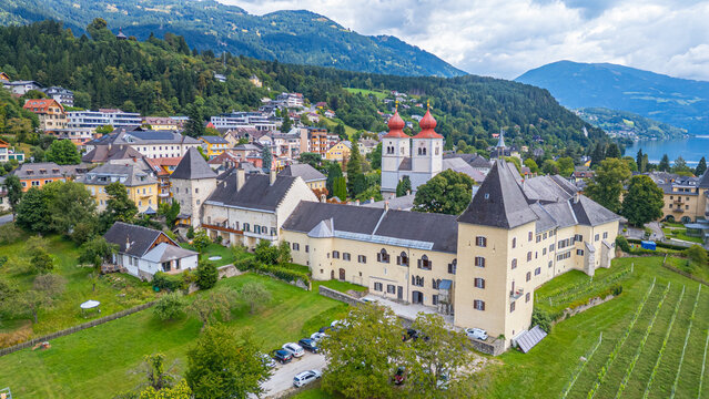 Summer day at millstatt monastery in Austria