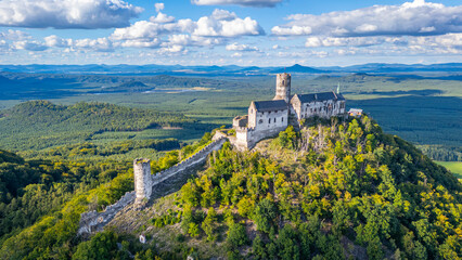 Panorama view of Bezdez castle in Czech republic © dudlajzov