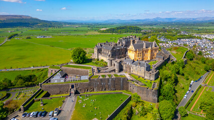 Panorama view of Stirling castle in Scotland © dudlajzov