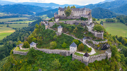 Panorama view of Hochosterwitz in Austria © dudlajzov