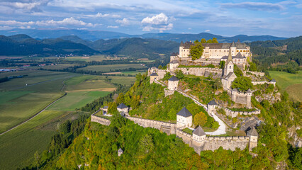 Panorama view of Hochosterwitz castle in Austria © dudlajzov