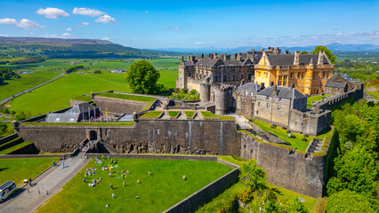 Panorama view of Stirling castle in Scotland © dudlajzov
