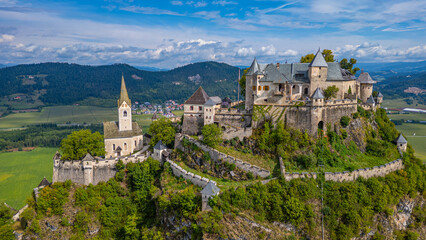 Panorama view of Hochosterwitz in Austria © dudlajzov