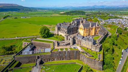Panorama view of Stirling castle in Scotland © dudlajzov