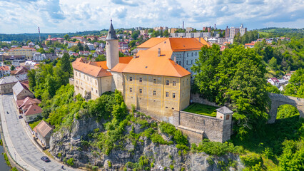 Obraz premium Summer day at Ledec nad Sazavou palace in Czech republic