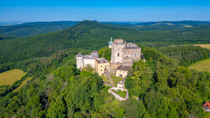 Buchlov castle during a sunny day in Czech republic © dudlajzov