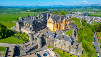 Panorama view of Stirling castle in Scotland © dudlajzov