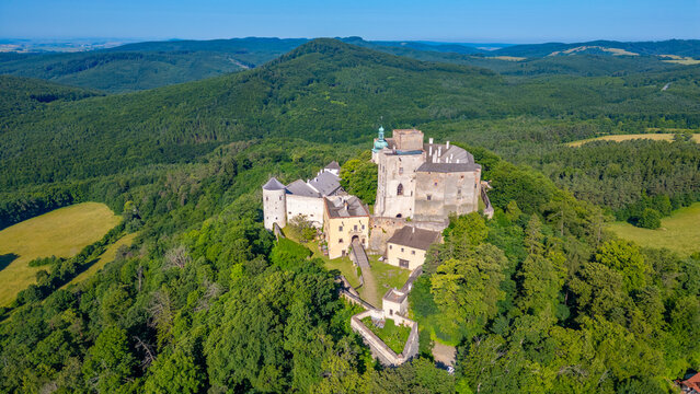 Buchlov castle during a sunny day in Czech republic