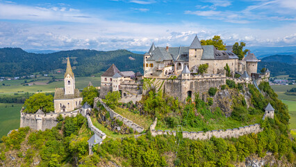 Panorama view of Hochosterwitz in Austria © dudlajzov