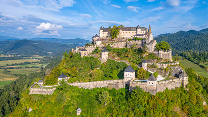 Panorama view of Hochosterwitz castle in Austria © dudlajzov