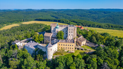 Buchlov castle during a sunny day in Czech republic © dudlajzov