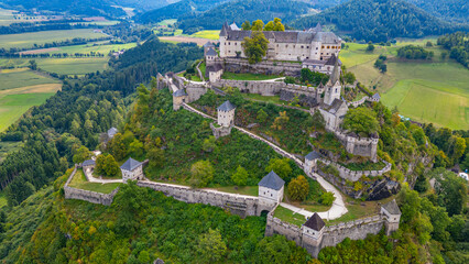 Panorama view of Hochosterwitz in Austria © dudlajzov