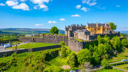 Panorama view of Stirling castle in Scotland © dudlajzov
