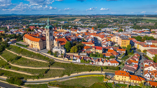 Panorama view of Melnik in Czech republic