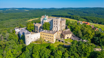 Buchlov castle during a sunny day in Czech republic © dudlajzov
