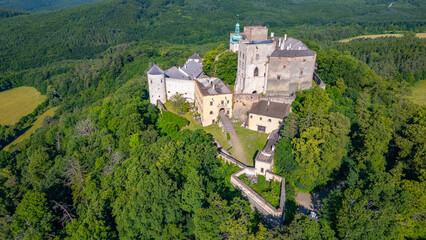 Buchlov castle during a sunny day in Czech republic © dudlajzov