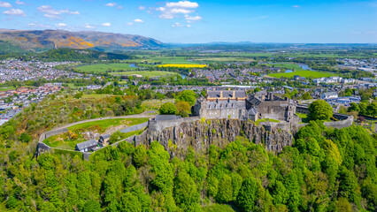 Panorama view of Stirling castle in Scotland © dudlajzov