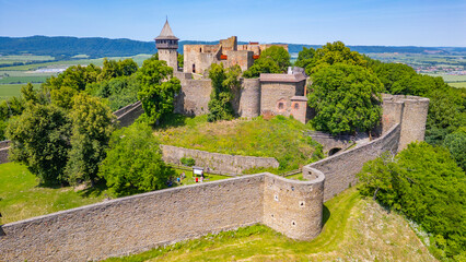 Summer day at Helfstyn castle in Czech republic © dudlajzov