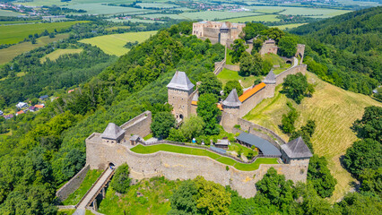 Summer day at Helfstyn castle in Czech republic © dudlajzov
