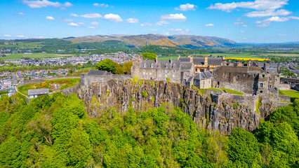 Panorama view of Stirling castle in Scotland © dudlajzov