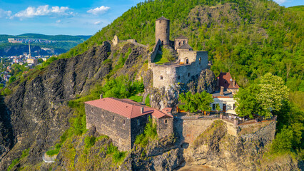Strekov castle in usti nad Labem, Czech republic © dudlajzov