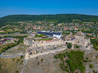 Fototapeta premium Panorama view of Sumeg castle in Hungary