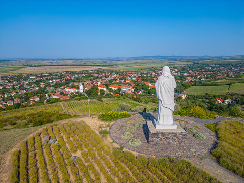 Jesus Christ statue at Tarcal village in Tokaj region of Hungary