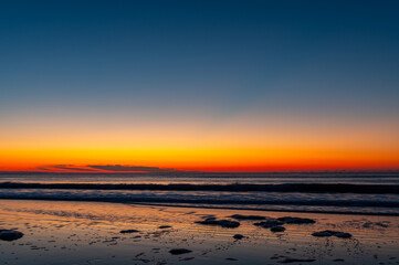Fototapeta premium Twilight Color at the Beach Background
