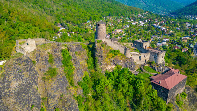 Strekov castle in usti nad Labem, Czech republic