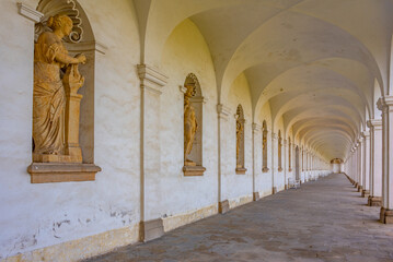 Fototapeta premium Colonnade of Flower garden at Kromeriz, Czech republic