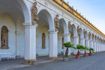 Fototapeta premium Colonnade of Flower garden at Kromeriz, Czech republic