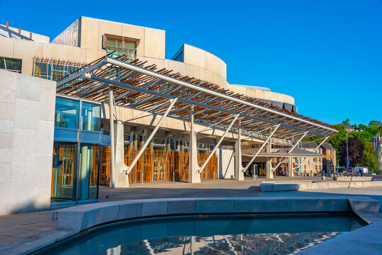 Scottish parliament building in Edinburgh, Scotland