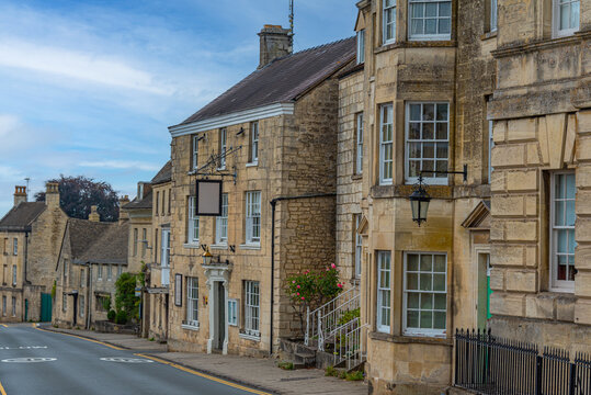 Historical houses of the Cotswolds region at Painswick, England
