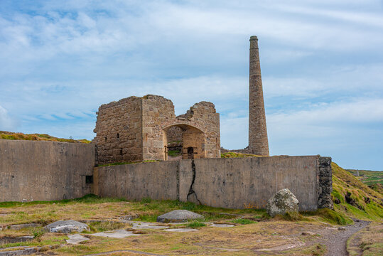 Ruins of bottalack mine in England