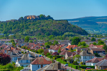 Panorama view of Stirling town in Scotland © dudlajzov