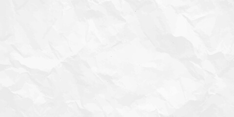 Fototapeta premium White crumpled paper texture background with organic wrinkles and creases for vintage overlay and stationery design