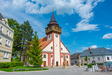 Obraz premium Saint Wenceslas church at Svetla nad Sazavou, Czech republic