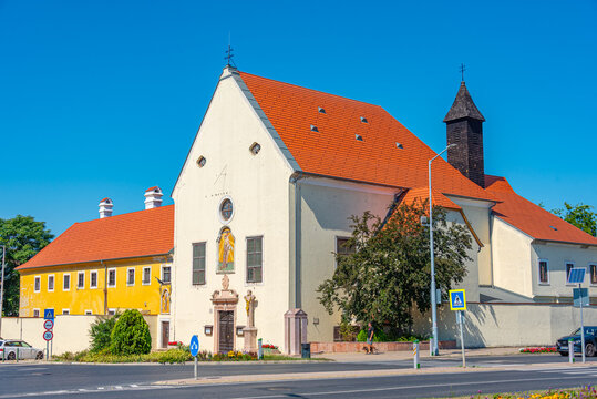 Saint Emeric church in the old town of Tata, Hungary
