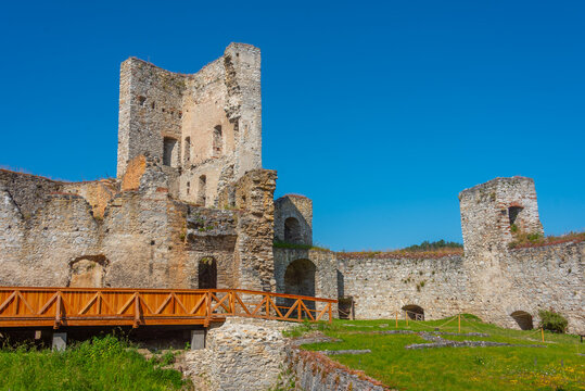 Rabi castle in Czech republic during a sunny day