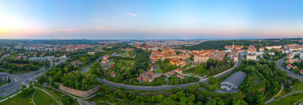 Panorama view of Hradcany in Prague, Czech republic