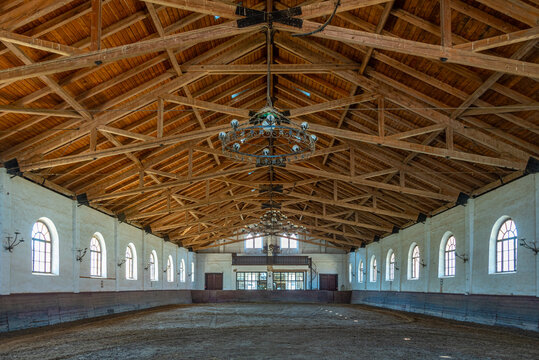 Training ground at the State Stud-Farm Estate of Mezohegyes, Hun