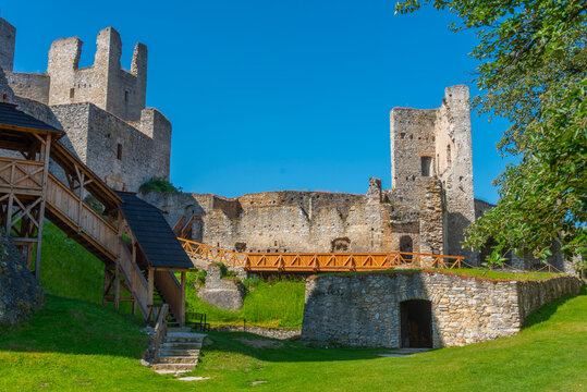 Rabi castle in Czech republic during a sunny day
