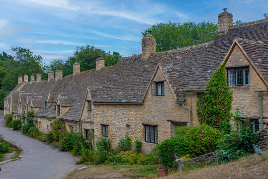 Historical houses in English town Bibury